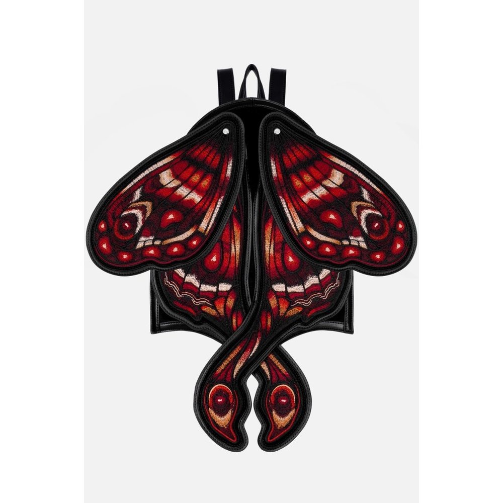 Restyle - Crimson moth Rugtas - Zwart/Rood